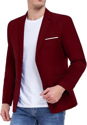 Mens Suit Jacket Slim Fit Blazer for Men Business Suit Blazer Lightweight Casual Sport Coats for Daily Summer Wedding