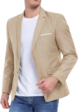 Mens Suit Jacket Slim Fit Blazer for Men Business Suit Blazer Lightweight Casual Sport Coats for Daily Summer Wedding