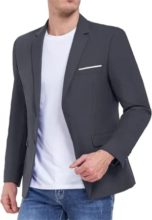 Mens Suit Jacket Slim Fit Blazer for Men Business Suit Blazer Lightweight Casual Sport Coats for Daily Summer Wedding