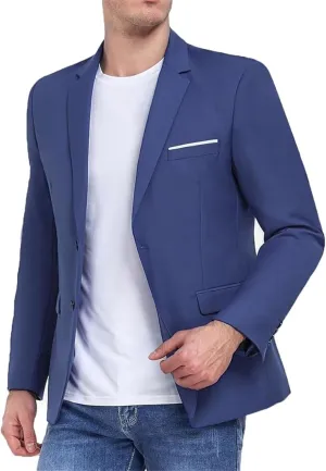 Mens Suit Jacket Slim Fit Blazer for Men Business Suit Blazer Lightweight Casual Sport Coats for Daily Summer Wedding