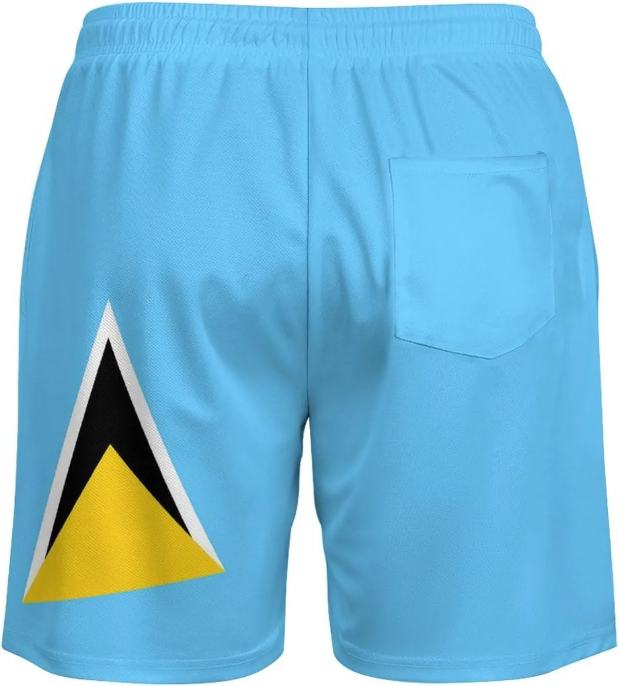 Men's Summer Flag Swim Trunks Quick Dry Surf Boardshorts Bathing Suit Shorts with Pockets
