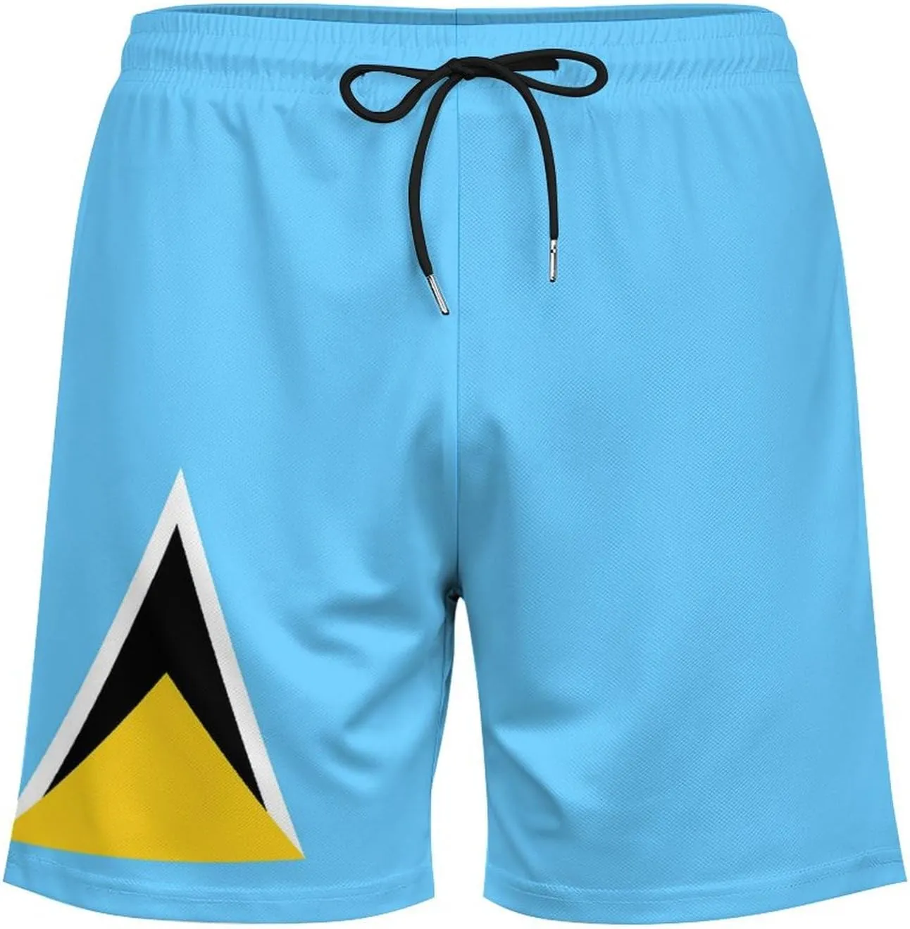 Men's Summer Flag Swim Trunks Quick Dry Surf Boardshorts Bathing Suit Shorts with Pockets