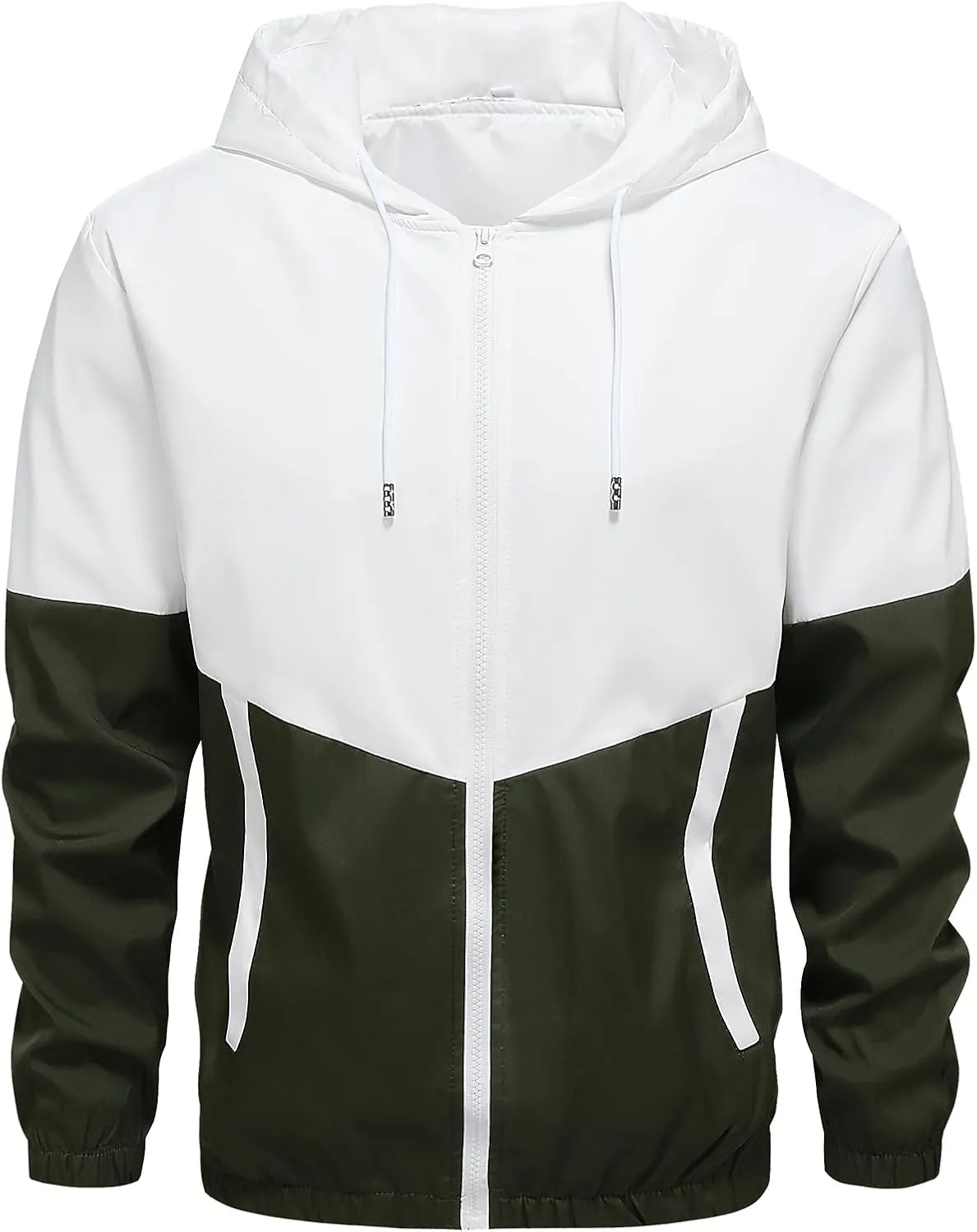 Men's Tracksuit 2 Piece Full Zip Athletic Sets Hoodie Casual Outdoor Jogging Jacket and Pants with Pockets