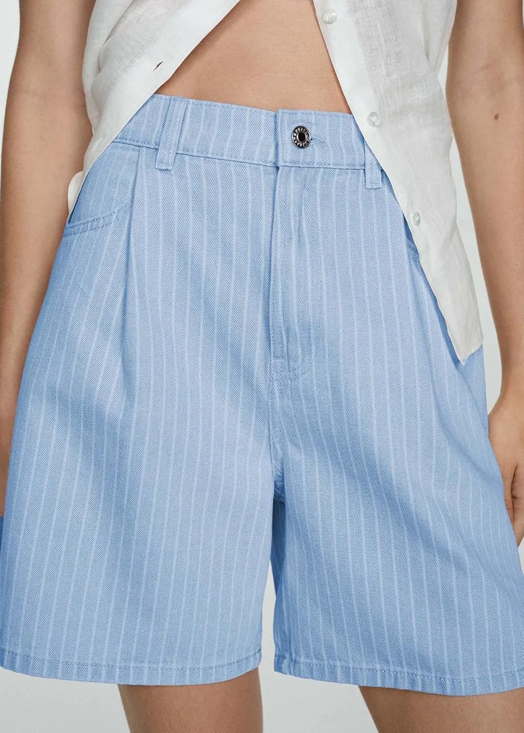 Mxiqqpltky Y2k Baggy Denim Shorts for Women Aesthetic Striped Print Short Jeans High Waist Wide Leg Jean Shorts Streetwear