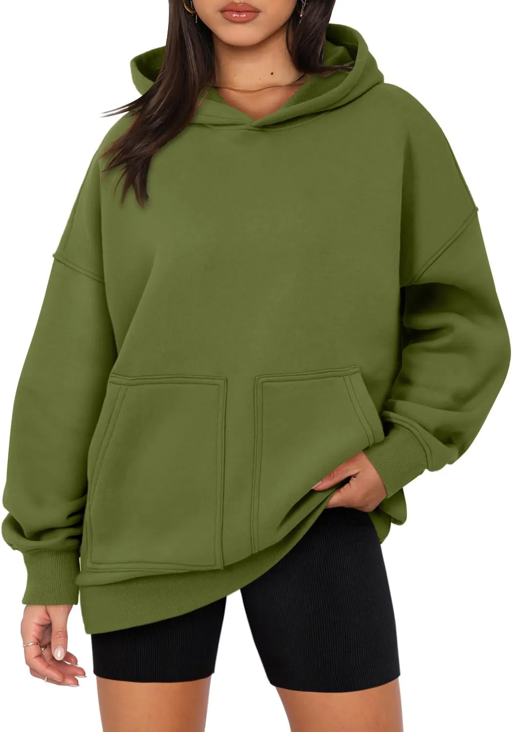 ONLYSHE Womens Half Zip Oversized Sweatshirts Casual Quarter Zipper Hoodies Long Sleeve Shirts Pullovers Fleece Outfits