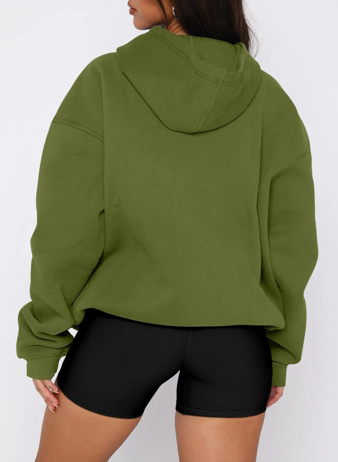 ONLYSHE Womens Half Zip Oversized Sweatshirts Casual Quarter Zipper Hoodies Long Sleeve Shirts Pullovers Fleece Outfits