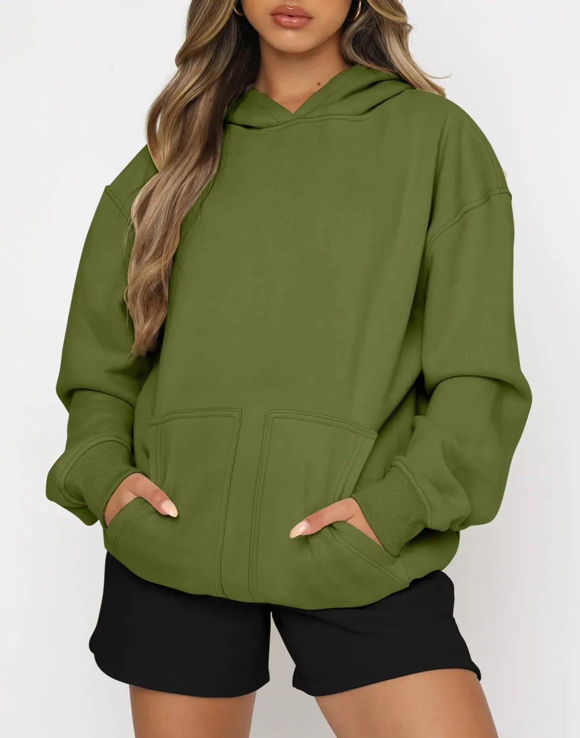 ONLYSHE Womens Half Zip Oversized Sweatshirts Casual Quarter Zipper Hoodies Long Sleeve Shirts Pullovers Fleece Outfits