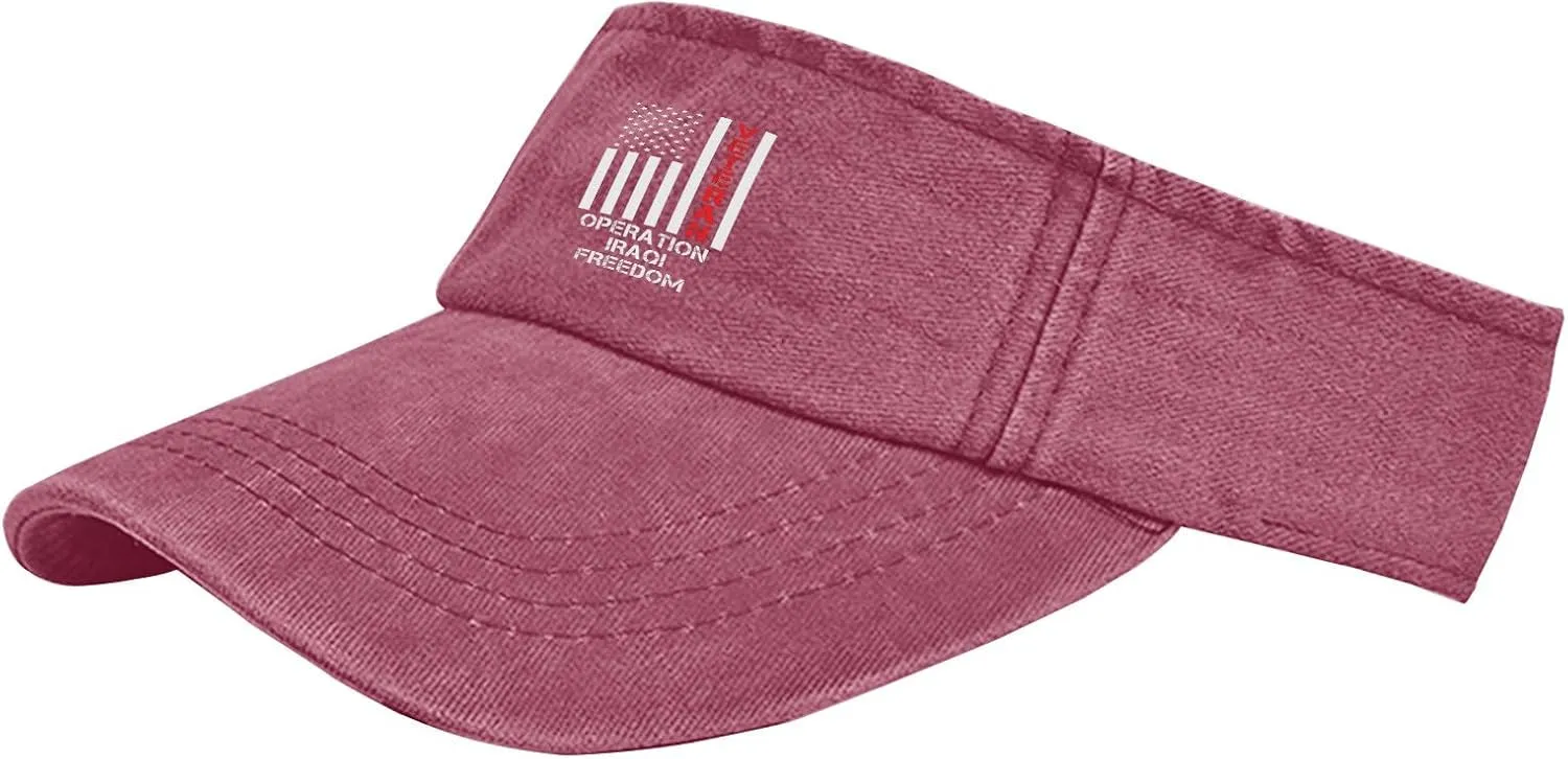 Operations Iraqi Freedom Visor Hats for Women Caps Visor Hat for Adult Running Cap Trendy Funny Visor Hats