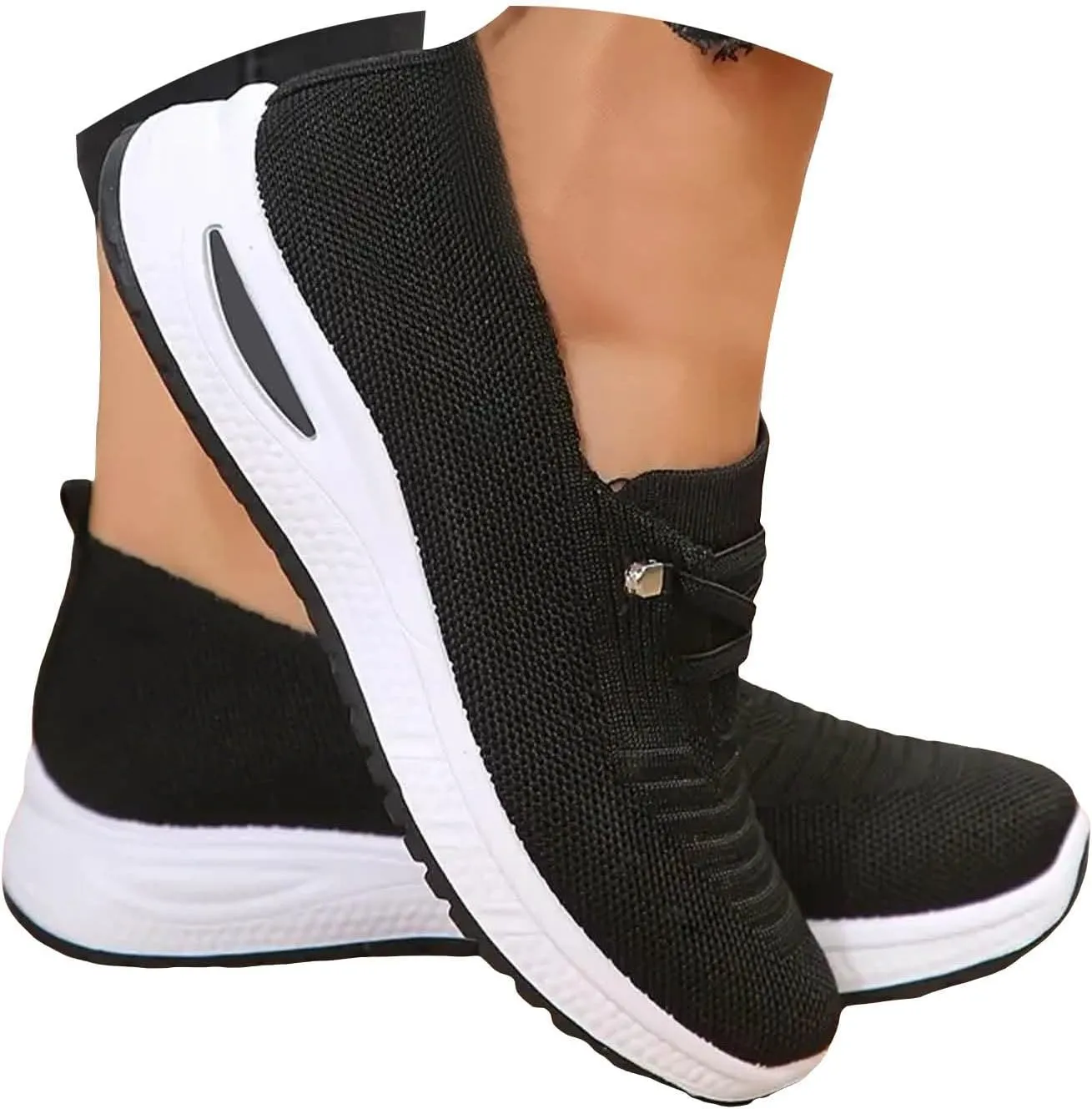 Orthopedic Shoes for Women, Women's Slip On Walking Shoe Breathable Arch Support Non-Slip Sneakers Comfortable Shoes