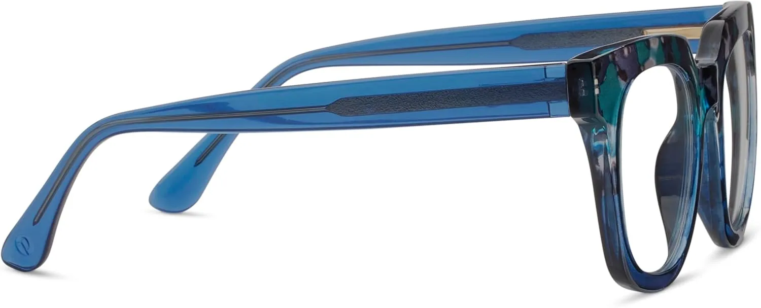 Peepers by PeeperSpecs Women's Showbiz Square Blue Light Blocking Reading Glasses