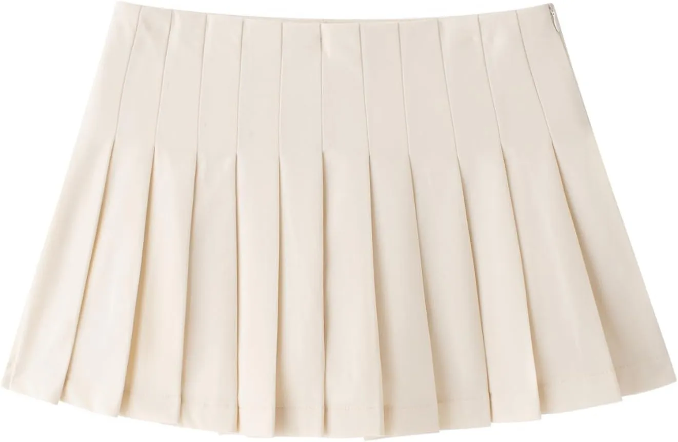 Perbai Womens High Waisted Y2K Mini Pleated Skirts Sexy A Line Flowy Tennis Skater Skirts