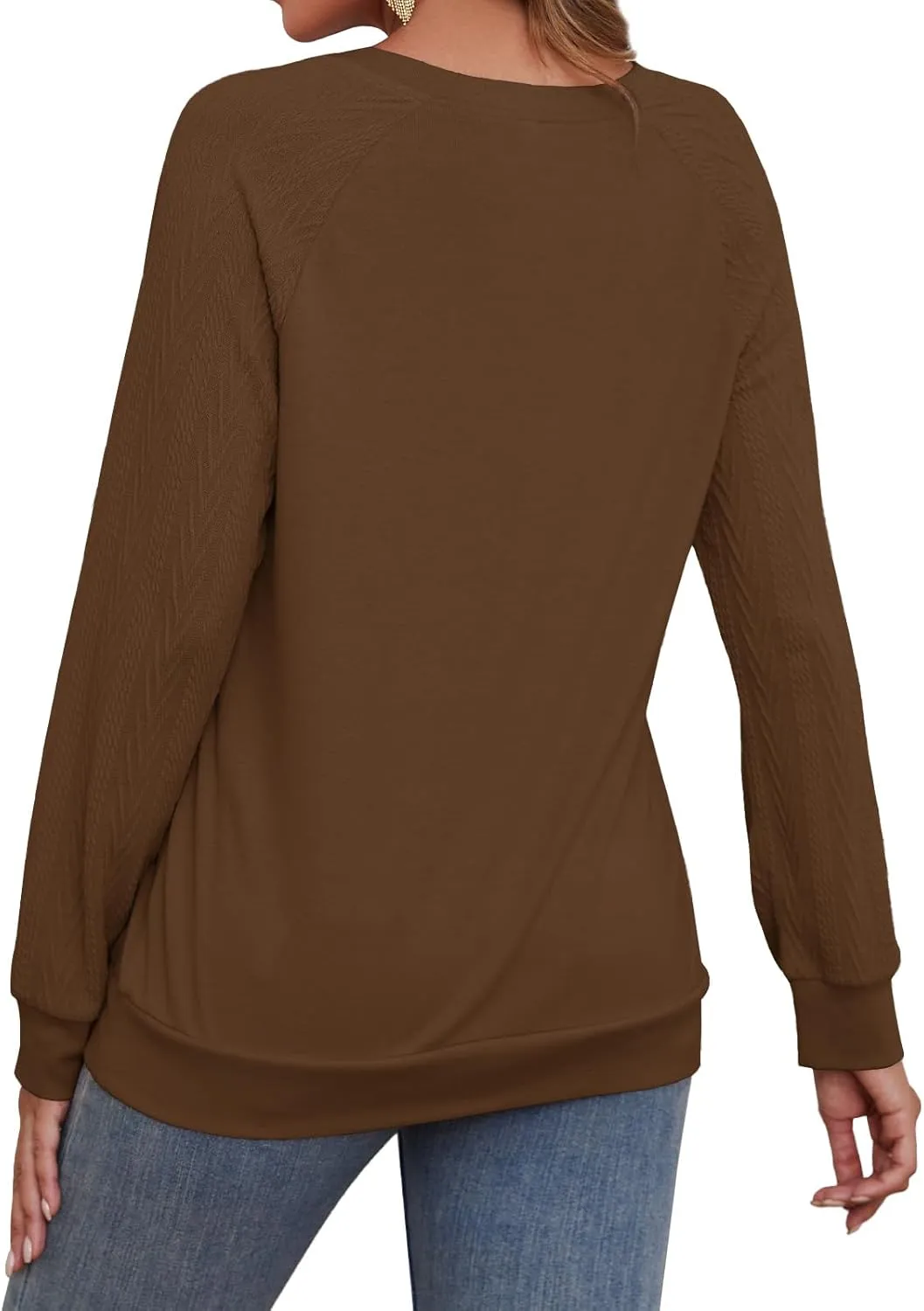 Shirts for Women Lightweight Business Casual Long Sleeve Crewneck Tops Womens Fashion 2025