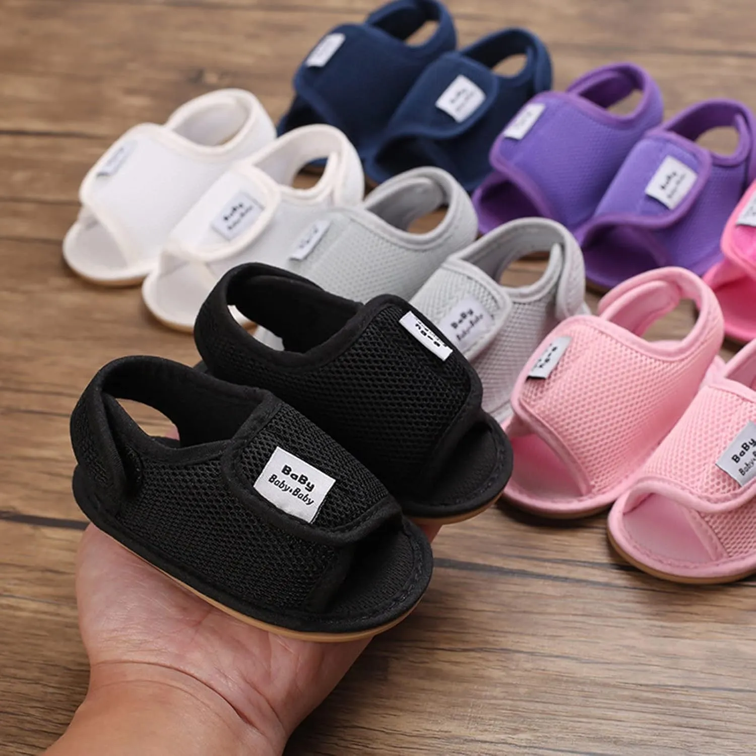 Spring And Summer Children Baby Toddler Shoes Boys And Girls Sandals Flat Mesh Breathable And Comfortable Ballet Shoes