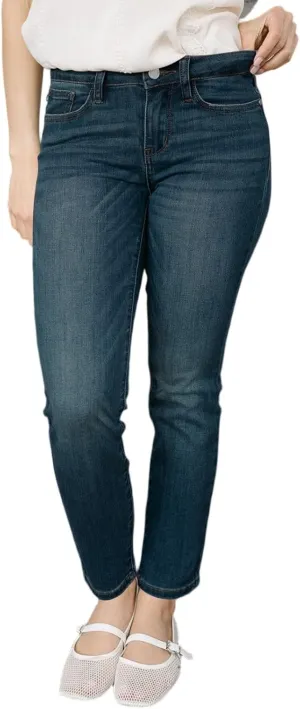 Straight Leg Jeans for Women Stretchy High Waisted Bootcut Jeans Y2K Cute Slim Fit Vintage Pull On Denim Pants