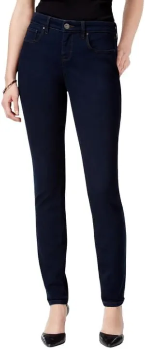 Style & Co Women's Curvy-Fit Mid-Rise Skinny Jeans (Rinse Wash New, 8S)