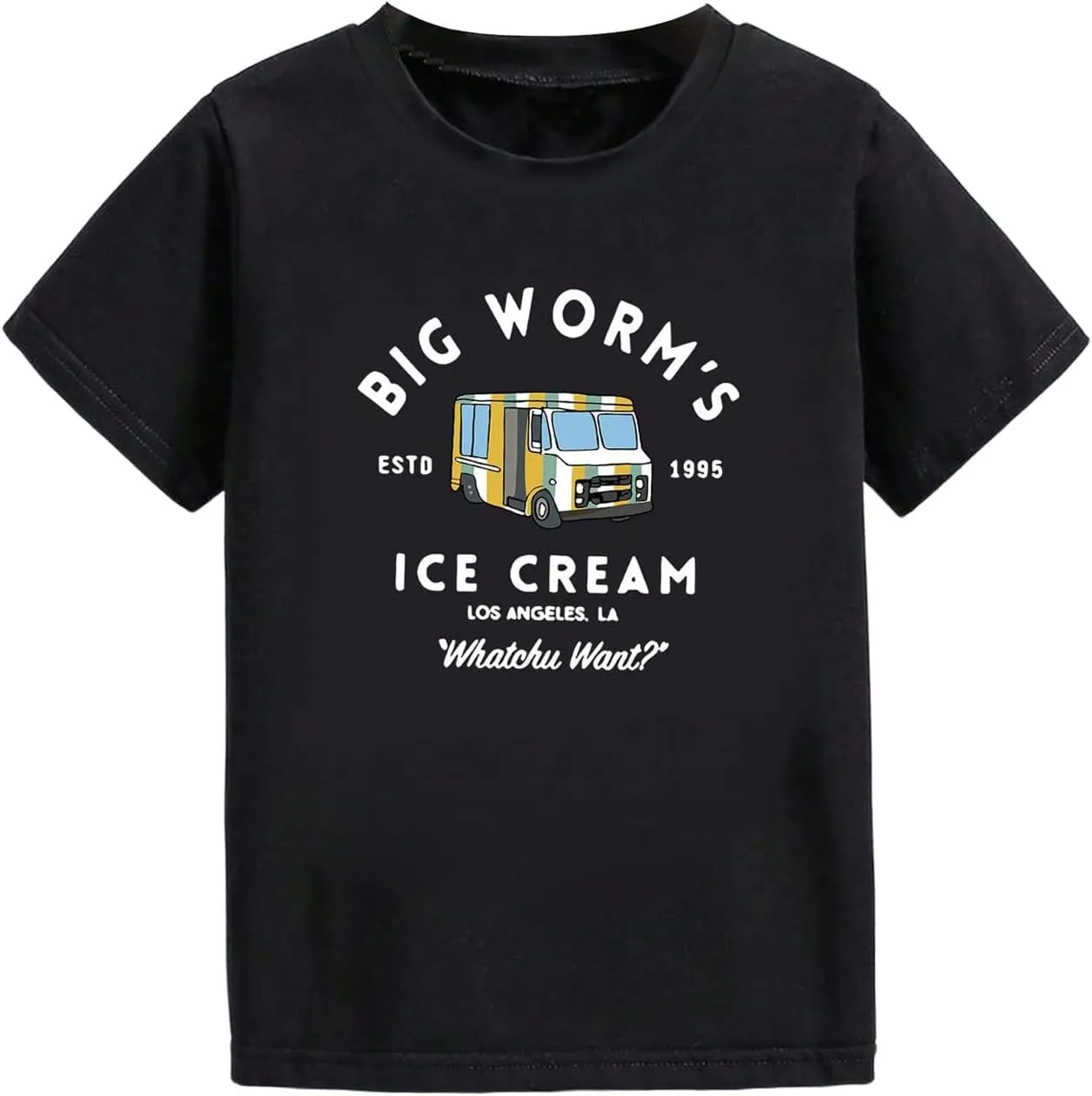 SweatyRocks Boy's Cute Graphic Tees Letter Print Short Sleeve Crew Neck T Shirts