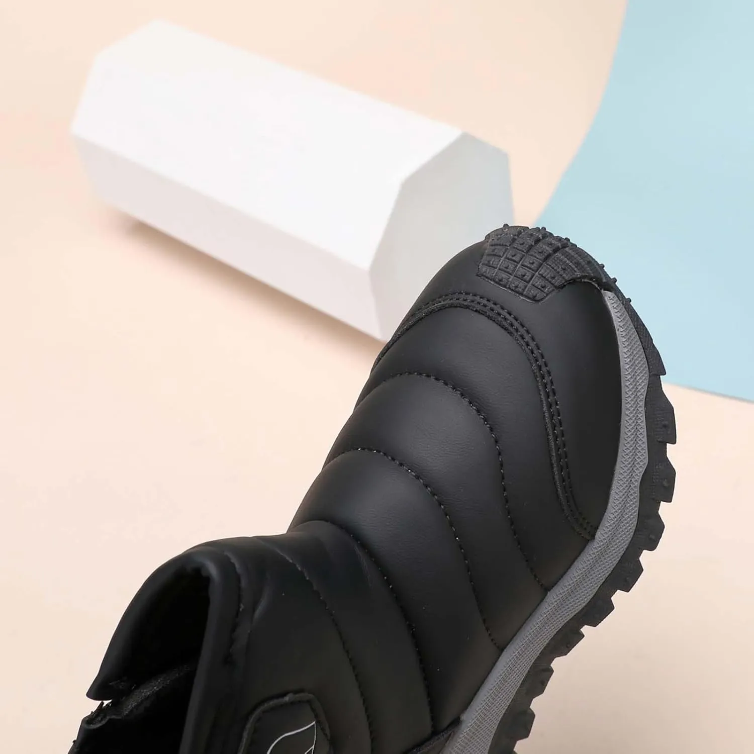 Toddler Baby Snow Boots Winter Shoes Boys Girls Cold Weather Faux Fr Shoes Kids Warm Anti-Slip Ankle Boots Winter Boot