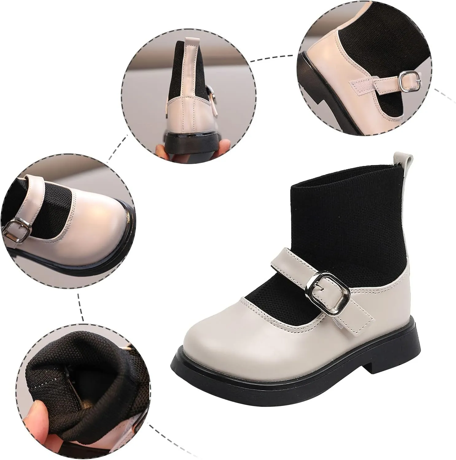 Toddler Girls Booties Little Kid Shoes Short Boots Girls Ankle Boots Kids Boots Heel