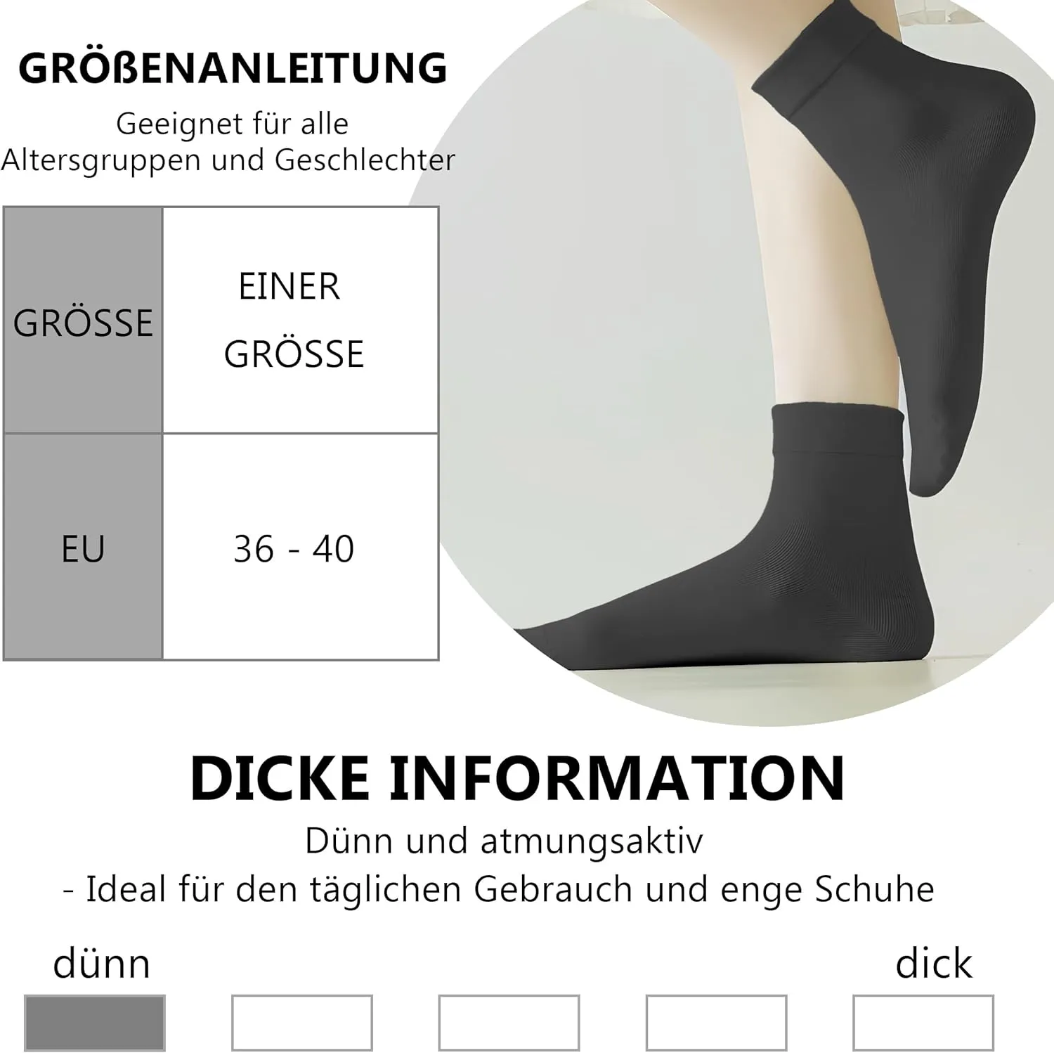 Wildarms Men's 6-Pack Running Socks - Cotton Ankle Socks with Arch Support, Cushioned & Breathable for Sports & Hiking