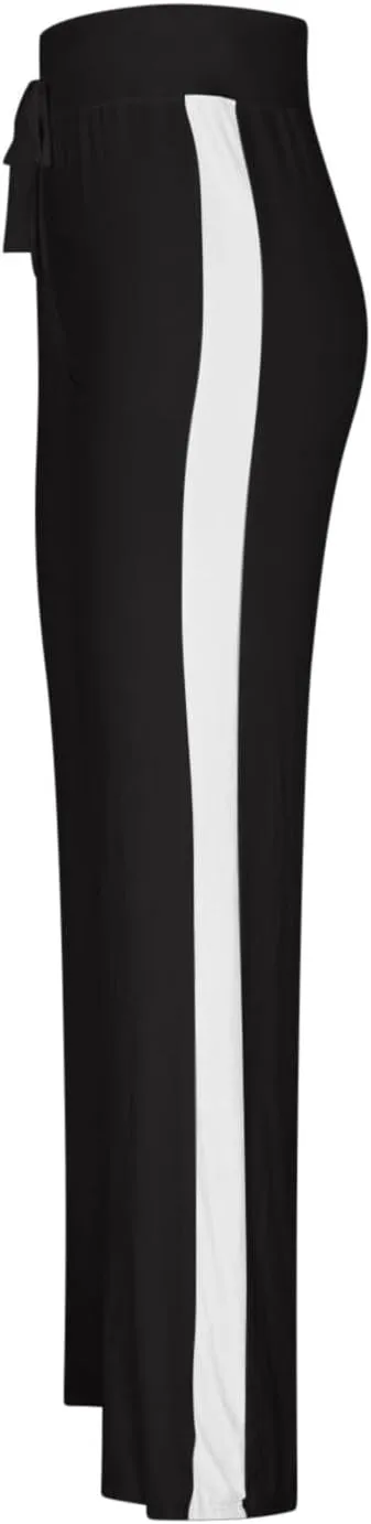 Wkishenl Wide Leg Yoga Pants for Women Drawstring High Waisted Lounge Pants Stretch Comfy Sweatpants Casual Wide Leg Trousers