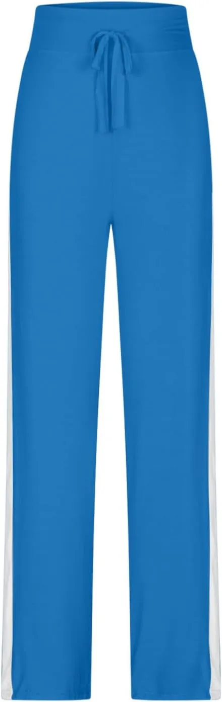 Wkishenl Wide Leg Yoga Pants for Women Drawstring High Waisted Lounge Pants Stretch Comfy Sweatpants Casual Wide Leg Trousers