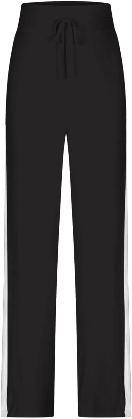 Wkishenl Wide Leg Yoga Pants for Women Drawstring High Waisted Lounge Pants Stretch Comfy Sweatpants Casual Wide Leg Trousers