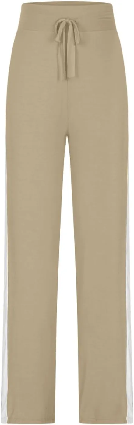 Wkishenl Wide Leg Yoga Pants for Women Drawstring High Waisted Lounge Pants Stretch Comfy Sweatpants Casual Wide Leg Trousers