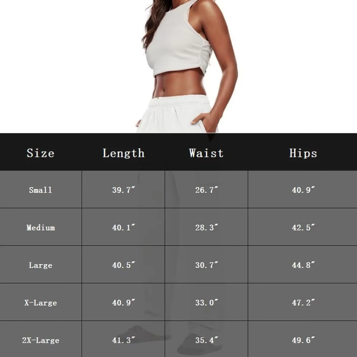 Women Cargo Sweatpants Casual Wide Leg Sweats Pants Dressy Elastic High Waist Active Lounge Trousers with Pockets