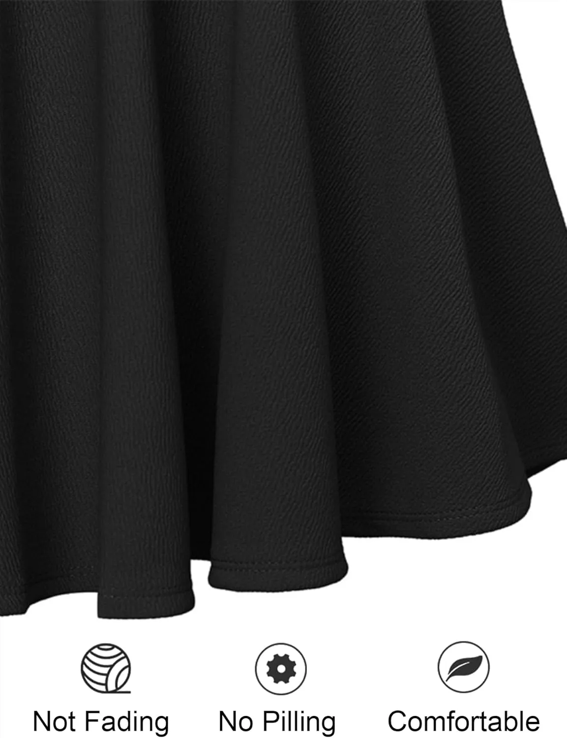Women High Waist Flowy Basic Versatile Stretchy Flared Casual Pleated Mini Skirts with Lining Shorts