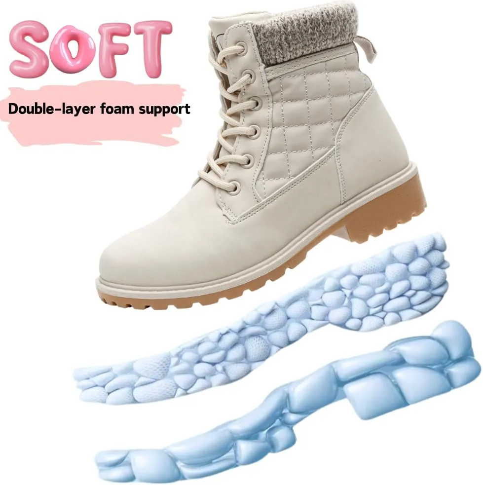 Women Hiking Outdoor Waterprooof Comfrotabel Work Boot White