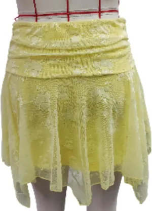 Women Pleated Lace Golf Skirts Fashion Mini Skirts Mid-Rise Spring Summer Casual Boho Short Skirts for Club Party