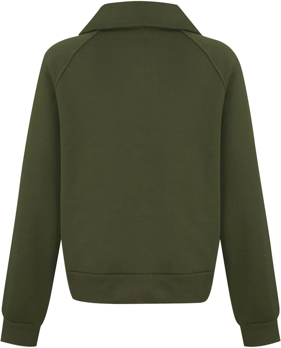 Womens Half Zip Cropped Sweatshirt Fleece Quarter Zip Pullorver Sweater Y2K Hoodies Teen Girls Trendy Clothes