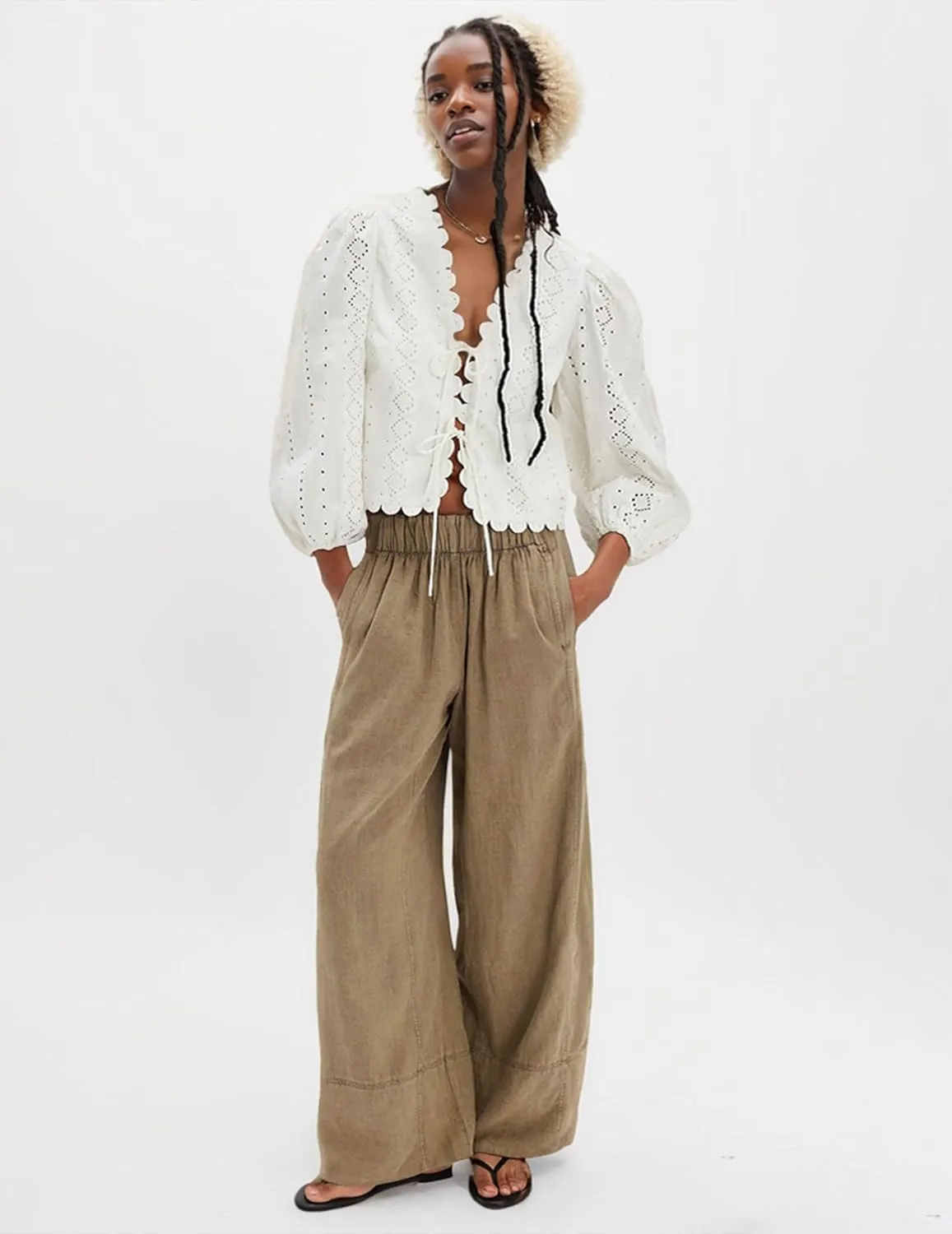 Womens Hudson Canyon Pants Side Striped Sweatpants Drawstring Waist High Rise Pant Trousers with Pockets