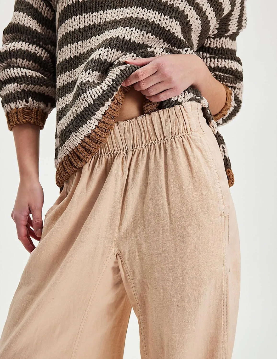 Womens Hudson Canyon Pants Side Striped Sweatpants Drawstring Waist High Rise Pant Trousers with Pockets