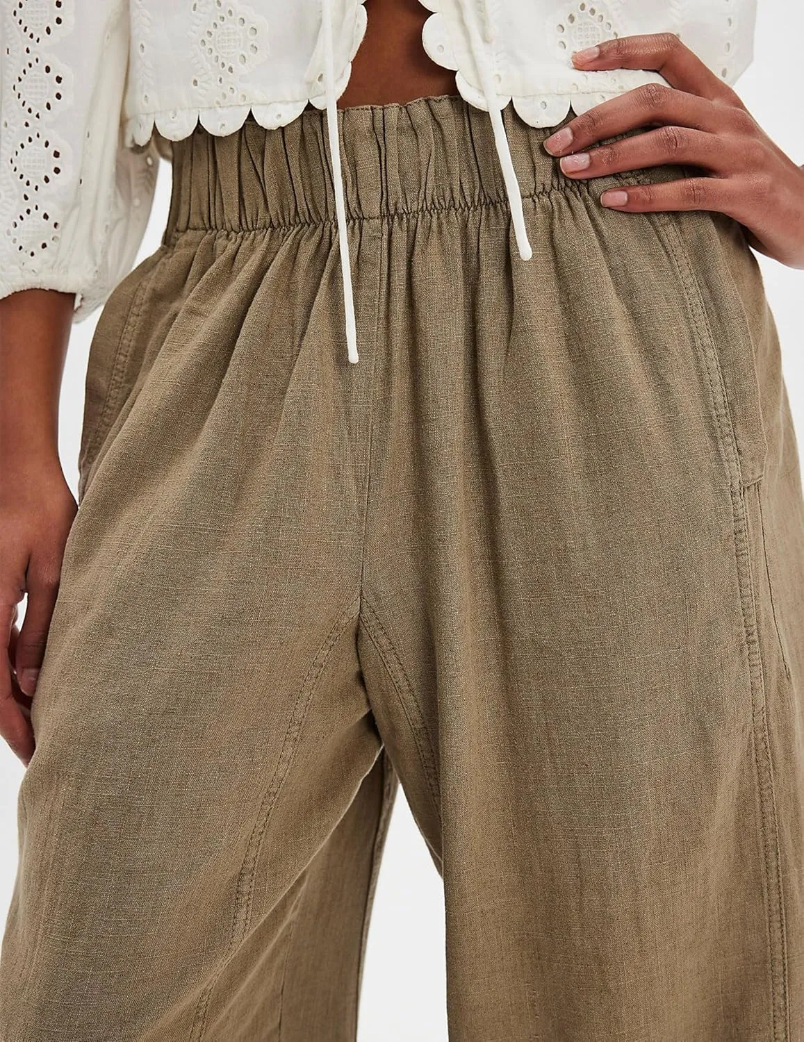 Womens Hudson Canyon Pants Side Striped Sweatpants Drawstring Waist High Rise Pant Trousers with Pockets
