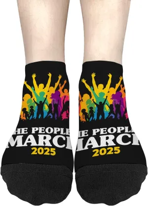 Women'S People'S Marchs Political 2025 No Show Socks Athletic Women Socks