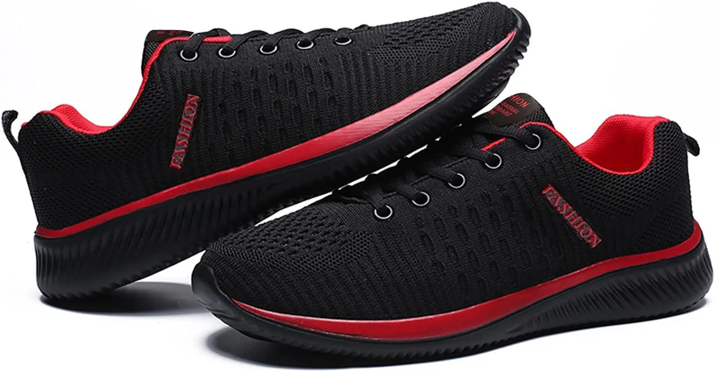 Women's Running Walking Tennis Shoes Comfortable Lace Up Mens Tennis Shoes Mesh Breathable Casual Slip On Shoes Dress Sneakers White Tennis Shoe Trainers Shoe