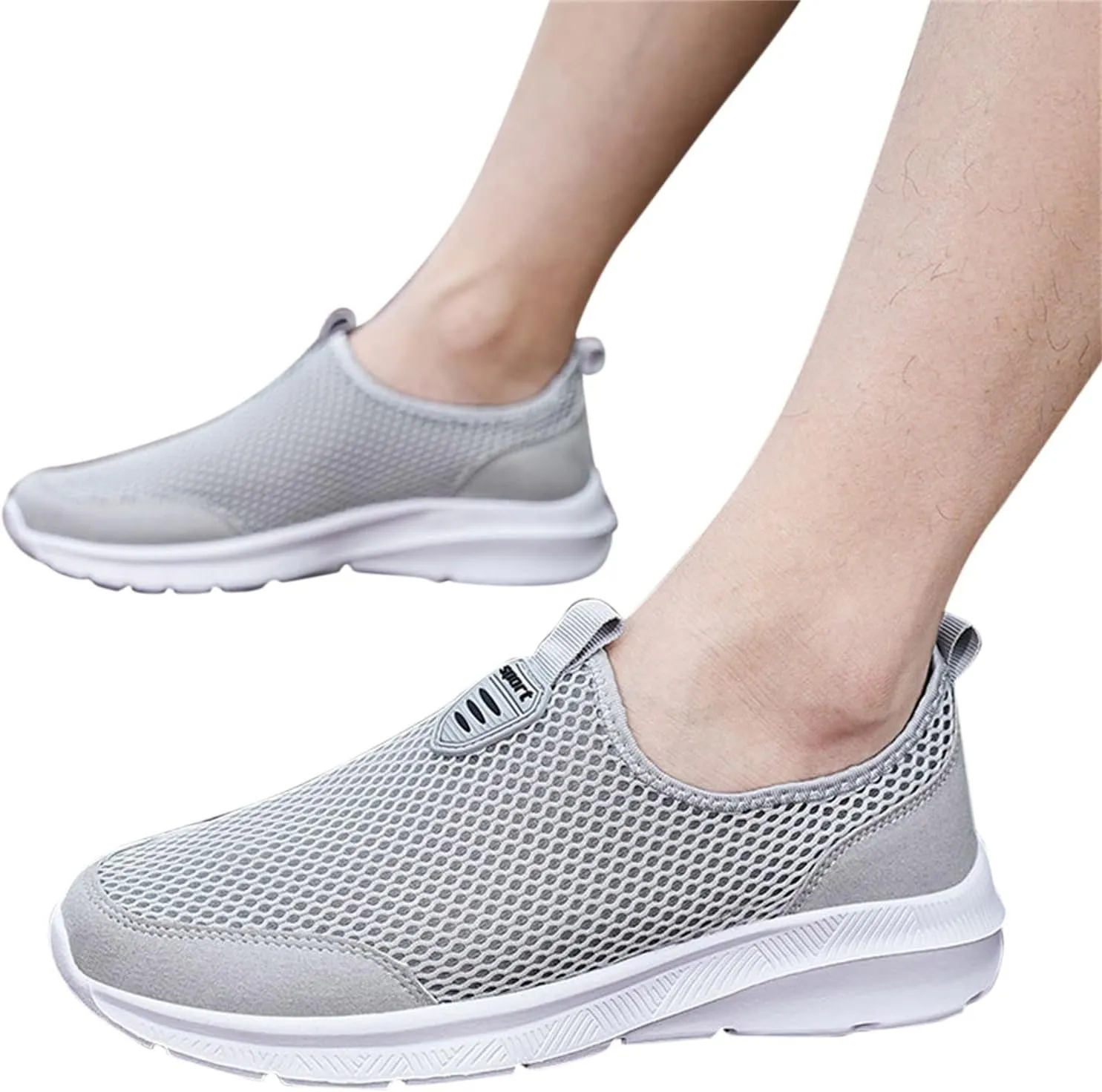 Womens Slip On Walking Shoes Non Slip Running Shoes Womens Tennis Shoes Arch Support Casual Shoes Fashion Sneakers Brown Tennis Shoe Cross Trainer Shoe