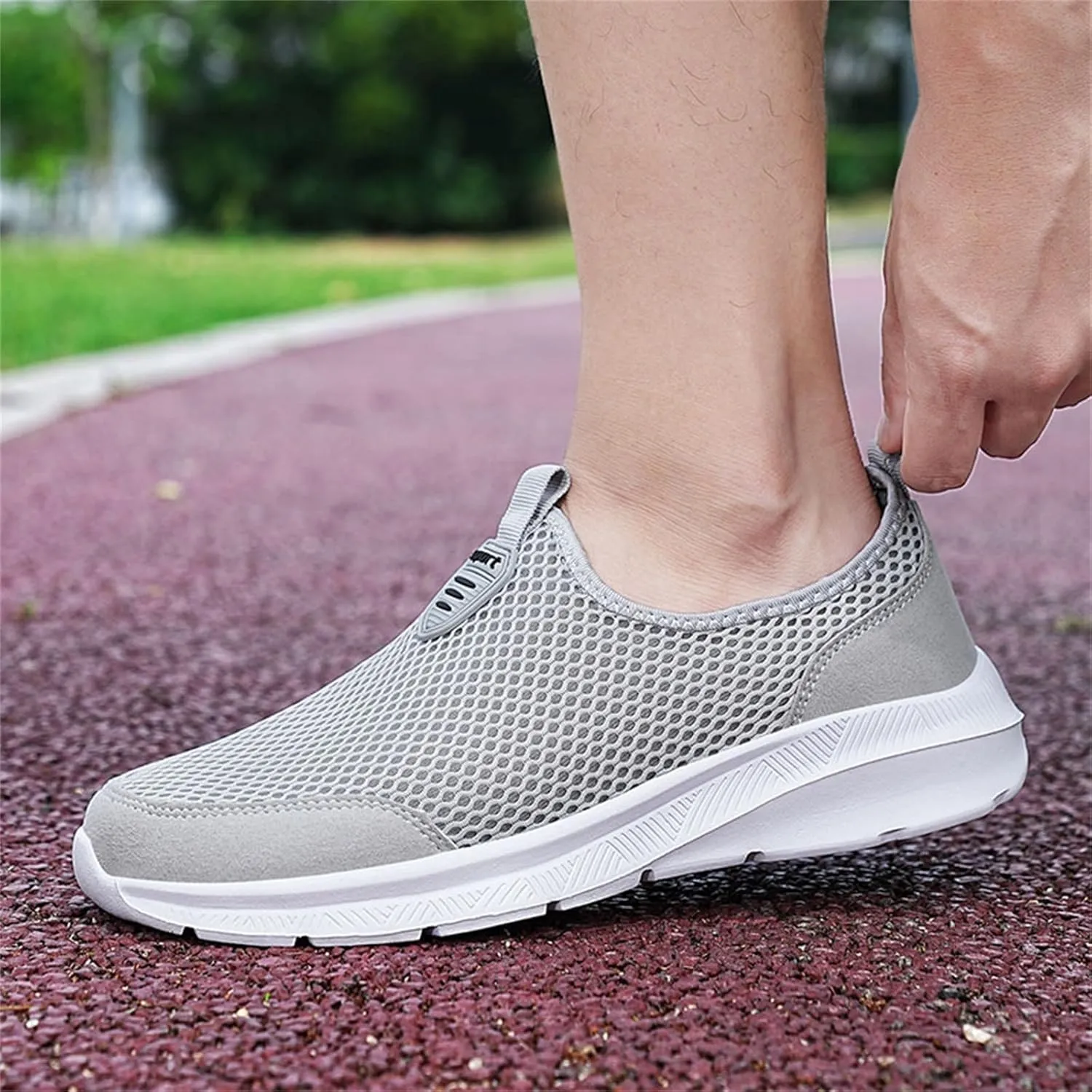 Womens Slip On Walking Shoes Non Slip Running Shoes Womens Tennis Shoes Arch Support Casual Shoes Fashion Sneakers Brown Tennis Shoe Cross Trainer Shoe