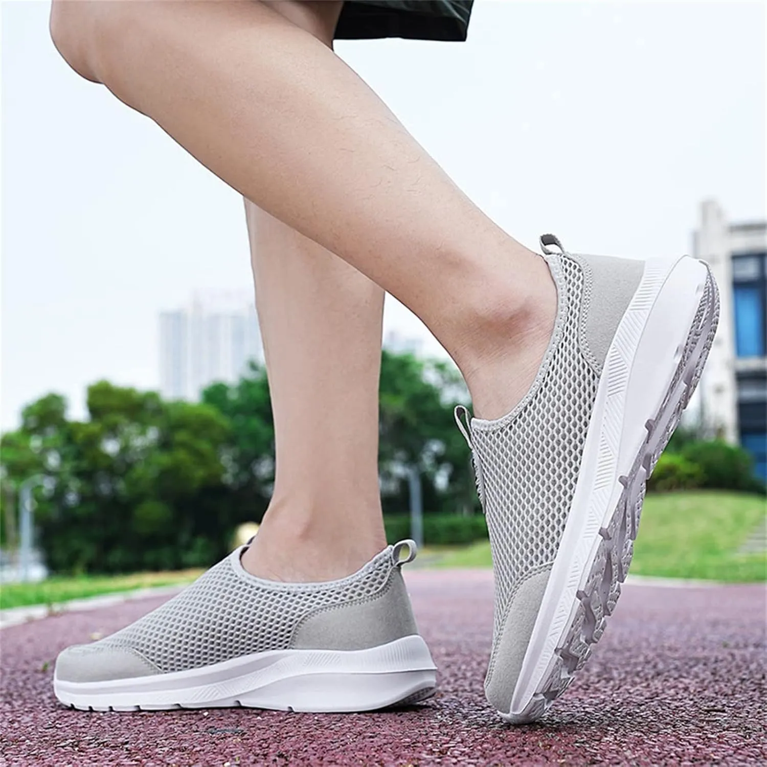 Womens Slip On Walking Shoes Non Slip Running Shoes Womens Tennis Shoes Arch Support Casual Shoes Fashion Sneakers Brown Tennis Shoe Cross Trainer Shoe