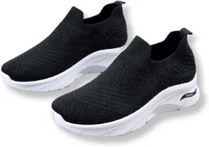 Women's Sports Shoes Breathable Soft Sole Non-Slip Wear-Resistant Running Slip on Tennis Lightweight Walking Sneakers