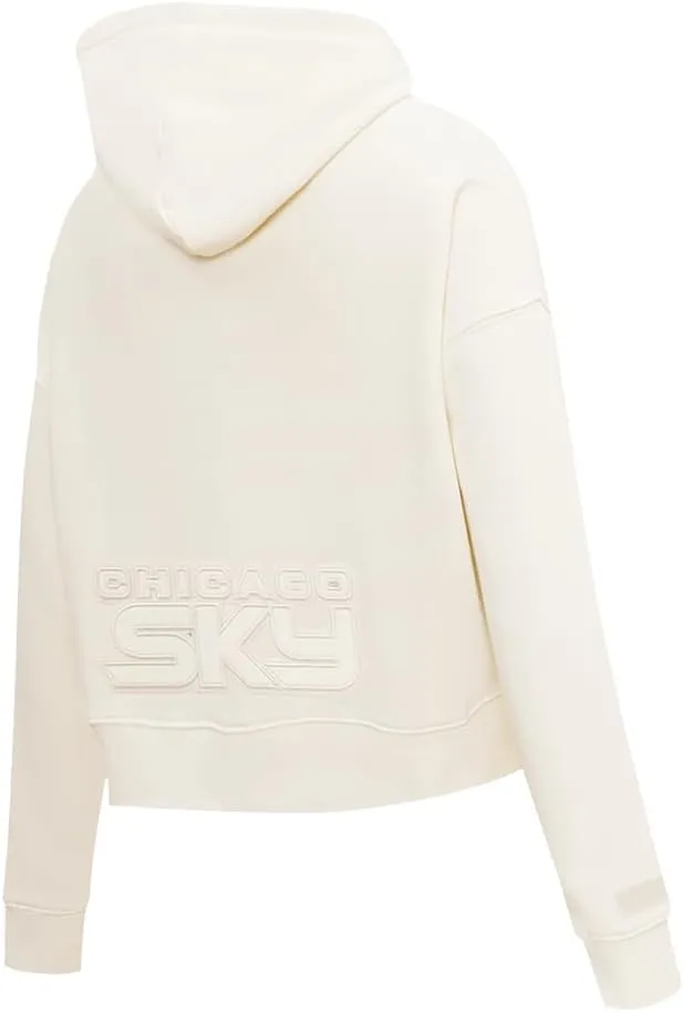 Womens WNBA Neutral Cropped Pullover Hoodie