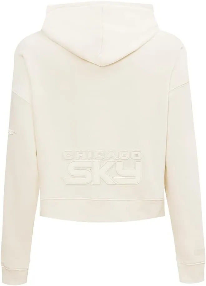 Womens WNBA Neutral Cropped Pullover Hoodie