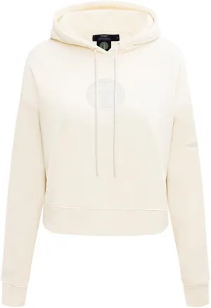Womens WNBA Neutral Cropped Pullover Hoodie