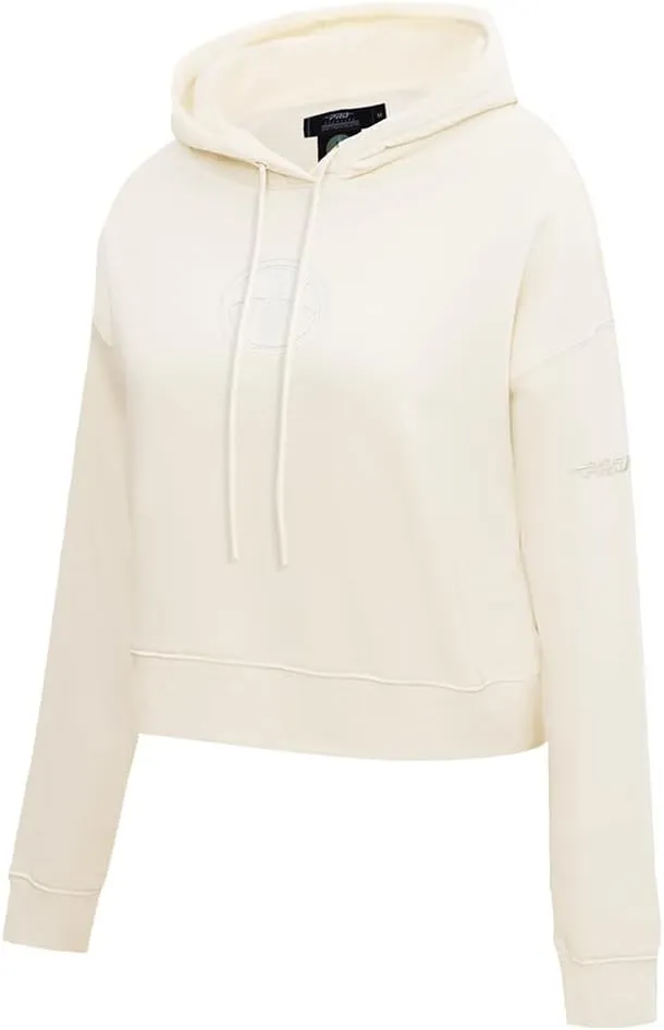 Womens WNBA Neutral Cropped Pullover Hoodie