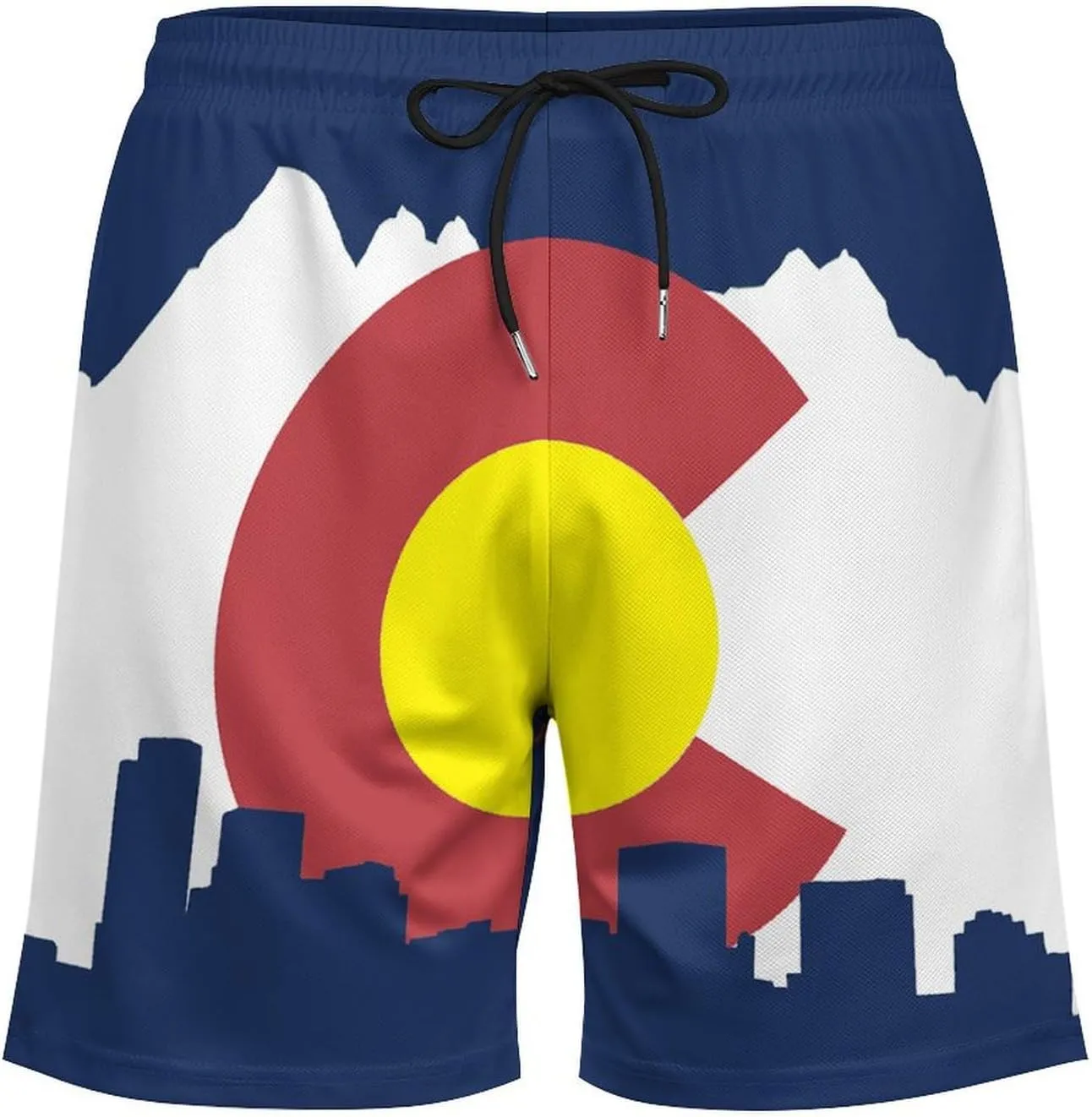 Zakqeik Italian Flag Mens Swim Trunks Quick Dry Swim Shorts with Pockets Funny Beach Shorts