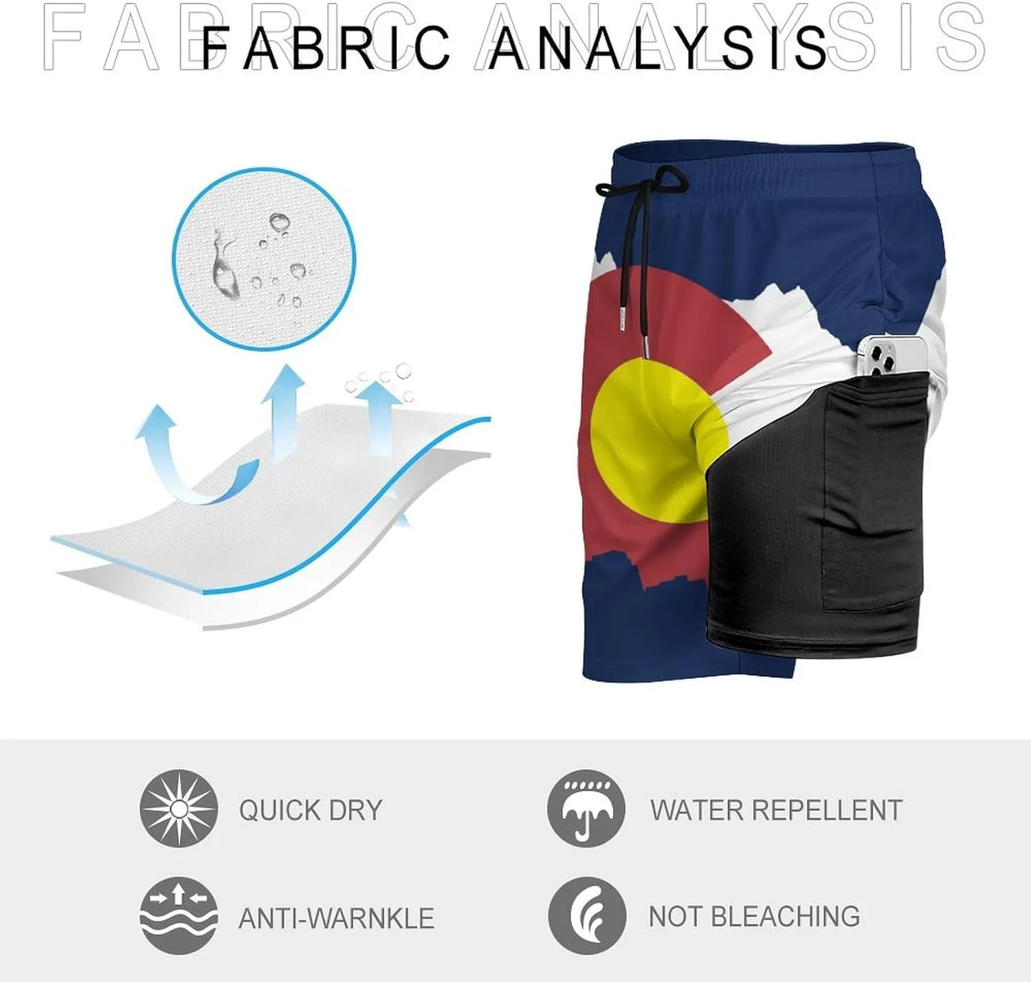 Zakqeik Italian Flag Mens Swim Trunks Quick Dry Swim Shorts with Pockets Funny Beach Shorts