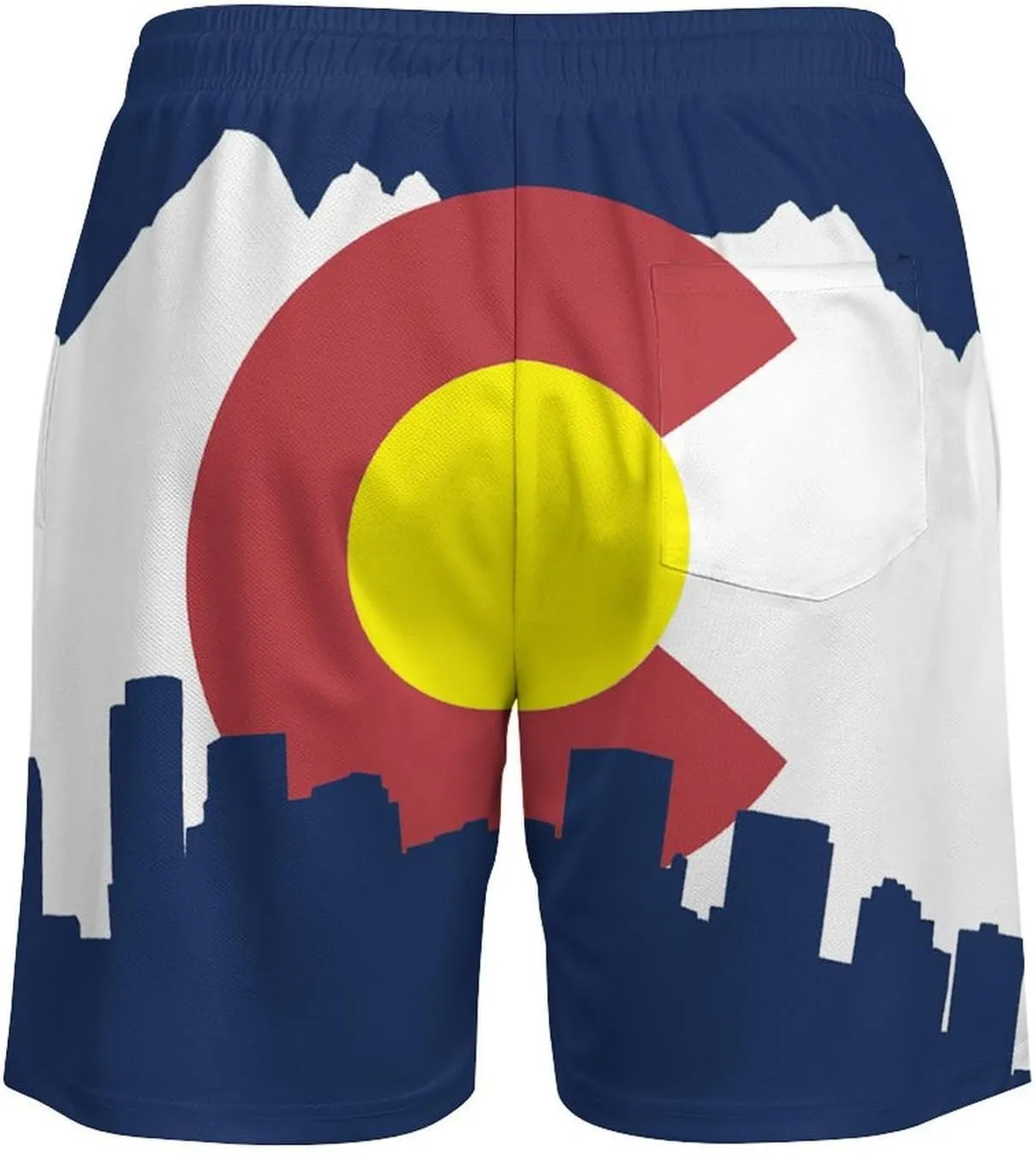 Zakqeik Italian Flag Mens Swim Trunks Quick Dry Swim Shorts with Pockets Funny Beach Shorts