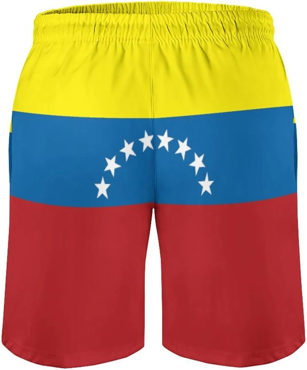 Zakqeik Men's Summer Guyana Flag Map Swim Trunks Quick Dry Surf Boardshorts Bathing Suit Shorts with Pockets